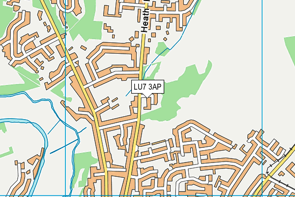 LU7 3AP map - OS VectorMap District (Ordnance Survey)