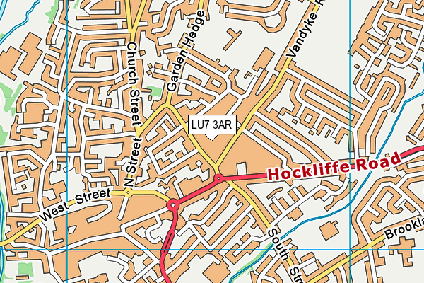 LU7 3AR map - OS VectorMap District (Ordnance Survey)