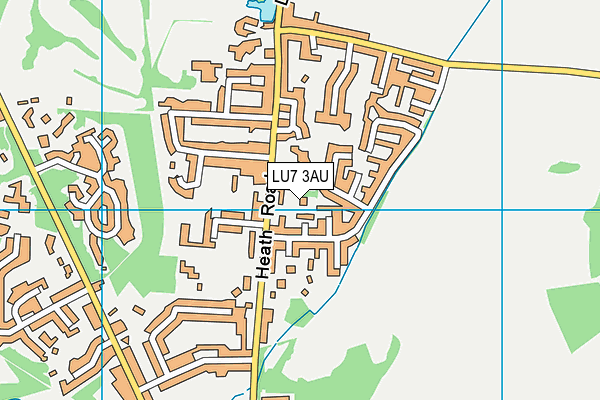 LU7 3AU map - OS VectorMap District (Ordnance Survey)