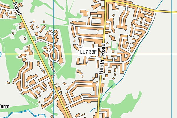 LU7 3BF map - OS VectorMap District (Ordnance Survey)