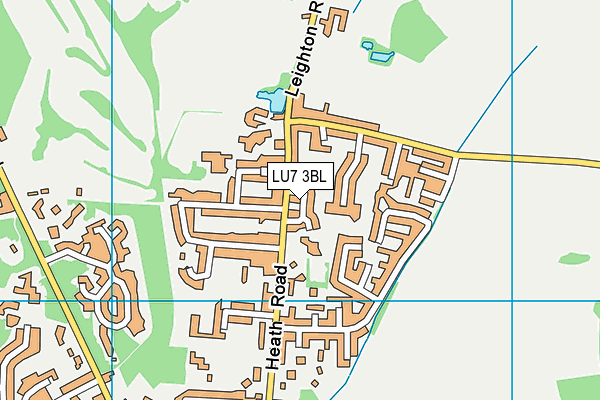 LU7 3BL map - OS VectorMap District (Ordnance Survey)