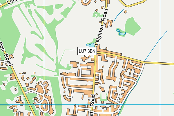 LU7 3BN map - OS VectorMap District (Ordnance Survey)