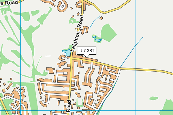LU7 3BT map - OS VectorMap District (Ordnance Survey)