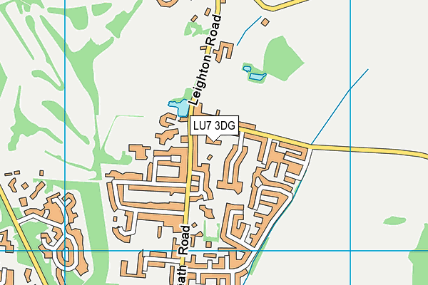 LU7 3DG map - OS VectorMap District (Ordnance Survey)