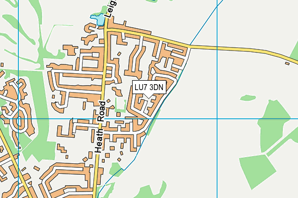 LU7 3DN map - OS VectorMap District (Ordnance Survey)