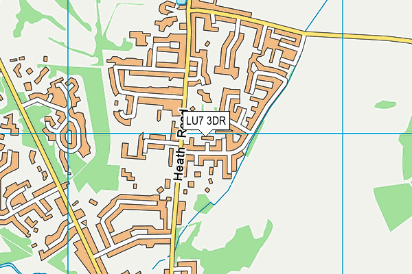 LU7 3DR map - OS VectorMap District (Ordnance Survey)