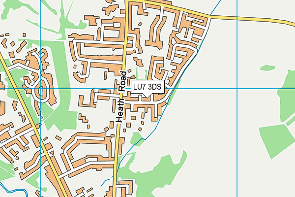 LU7 3DS map - OS VectorMap District (Ordnance Survey)