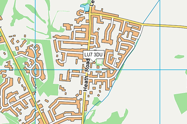 LU7 3DU map - OS VectorMap District (Ordnance Survey)