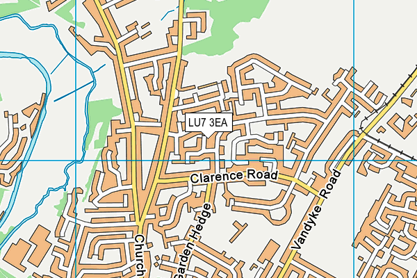 LU7 3EA map - OS VectorMap District (Ordnance Survey)