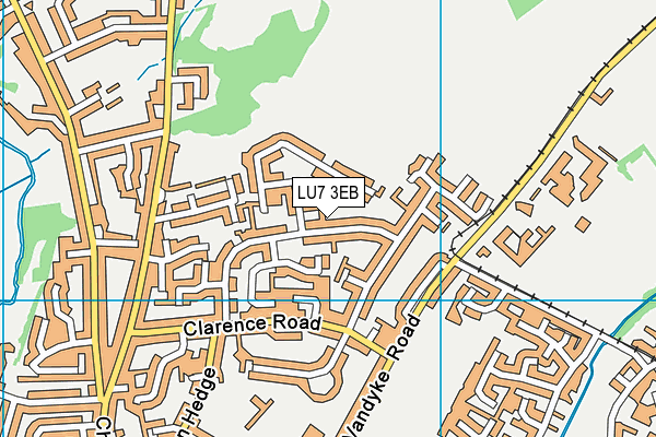 LU7 3EB map - OS VectorMap District (Ordnance Survey)