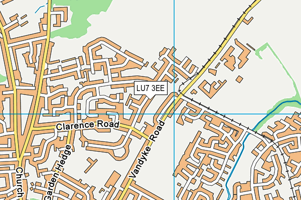 LU7 3EE map - OS VectorMap District (Ordnance Survey)