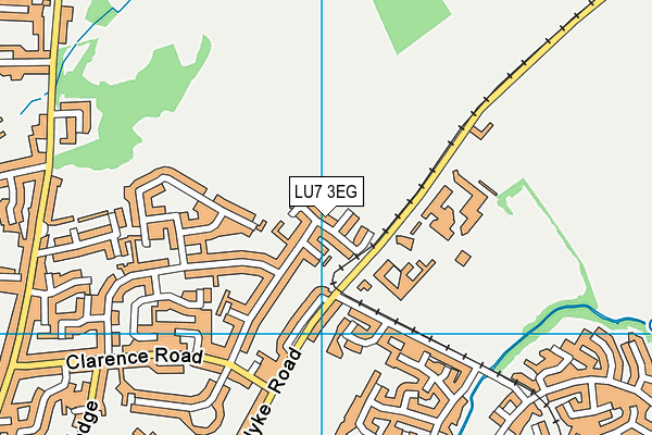 LU7 3EG map - OS VectorMap District (Ordnance Survey)