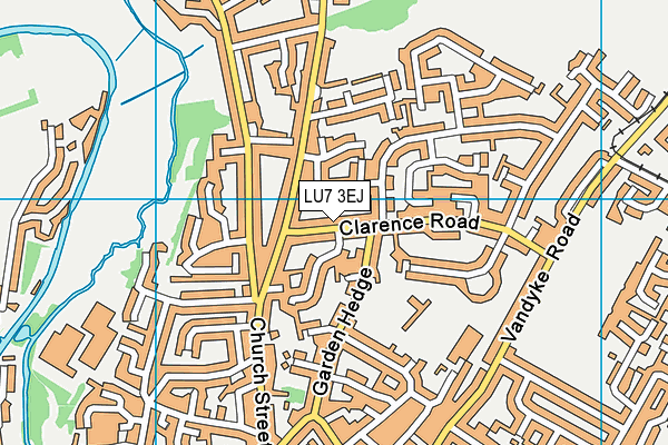 LU7 3EJ map - OS VectorMap District (Ordnance Survey)