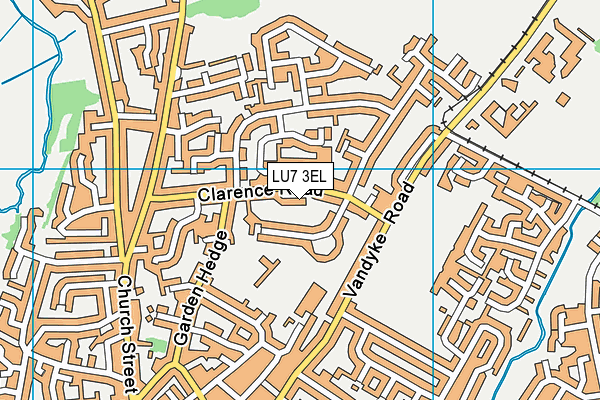 LU7 3EL map - OS VectorMap District (Ordnance Survey)