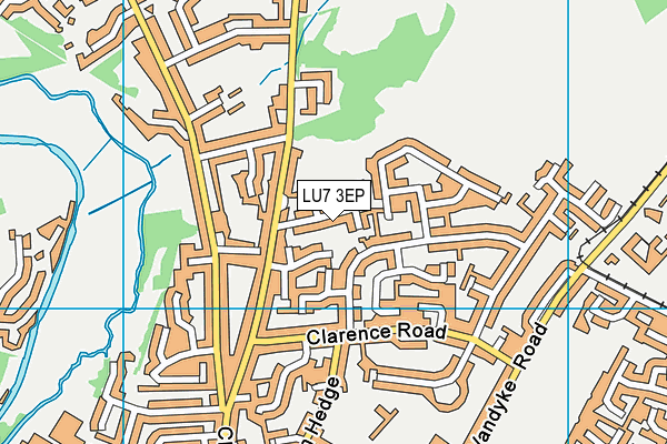 LU7 3EP map - OS VectorMap District (Ordnance Survey)