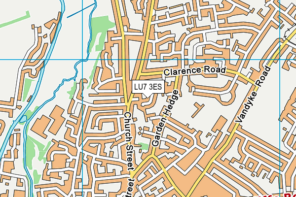 LU7 3ES map - OS VectorMap District (Ordnance Survey)