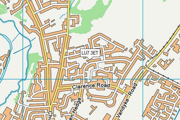 LU7 3ET map - OS VectorMap District (Ordnance Survey)