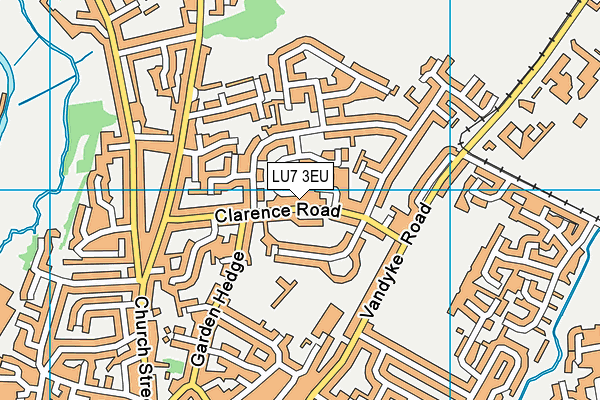 LU7 3EU map - OS VectorMap District (Ordnance Survey)