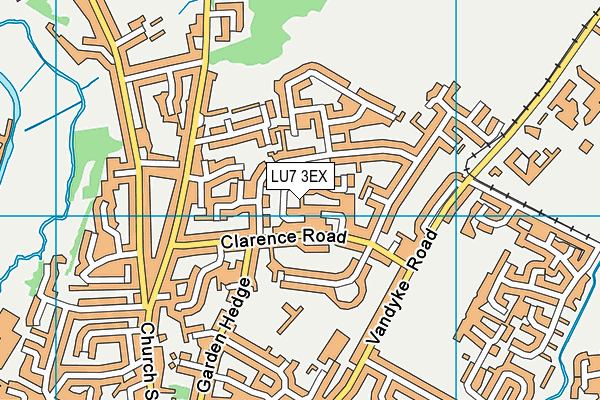 LU7 3EX map - OS VectorMap District (Ordnance Survey)