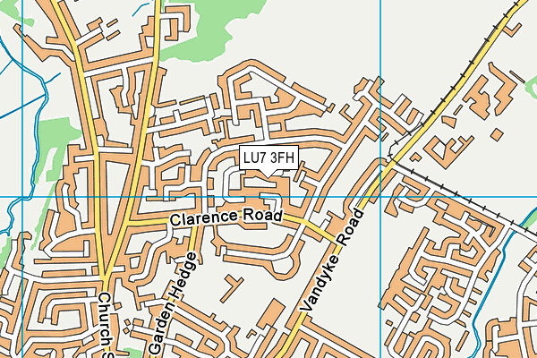 LU7 3FH map - OS VectorMap District (Ordnance Survey)