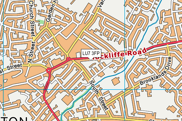 LU7 3FP map - OS VectorMap District (Ordnance Survey)