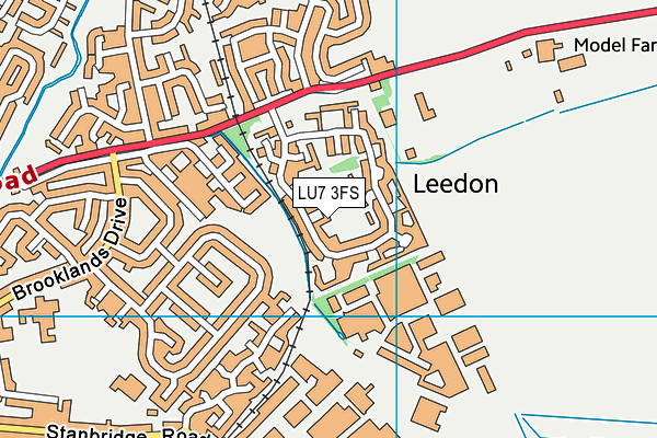 LU7 3FS map - OS VectorMap District (Ordnance Survey)