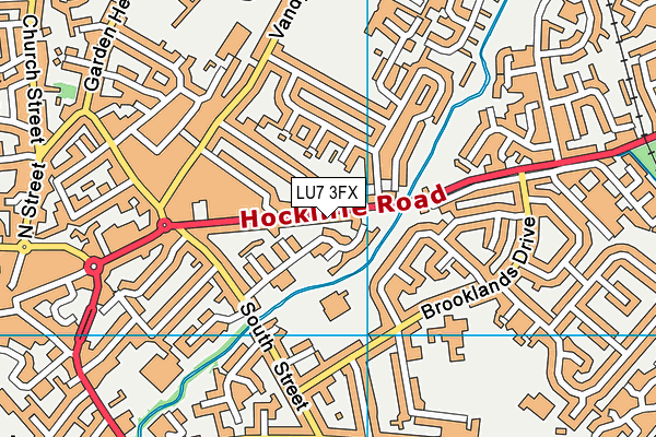 LU7 3FX map - OS VectorMap District (Ordnance Survey)