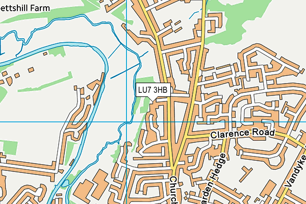 LU7 3HB map - OS VectorMap District (Ordnance Survey)