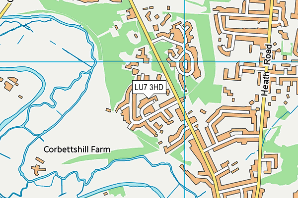 LU7 3HD map - OS VectorMap District (Ordnance Survey)