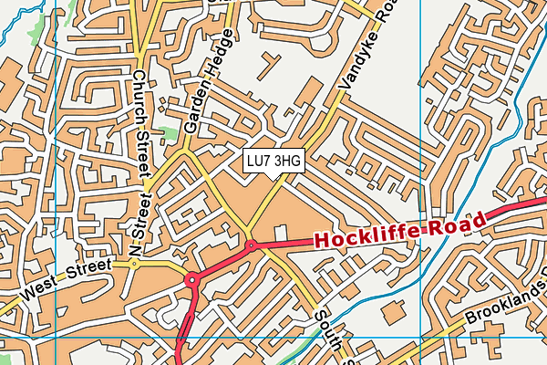 LU7 3HG map - OS VectorMap District (Ordnance Survey)