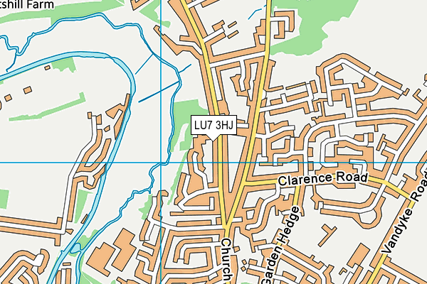 LU7 3HJ map - OS VectorMap District (Ordnance Survey)