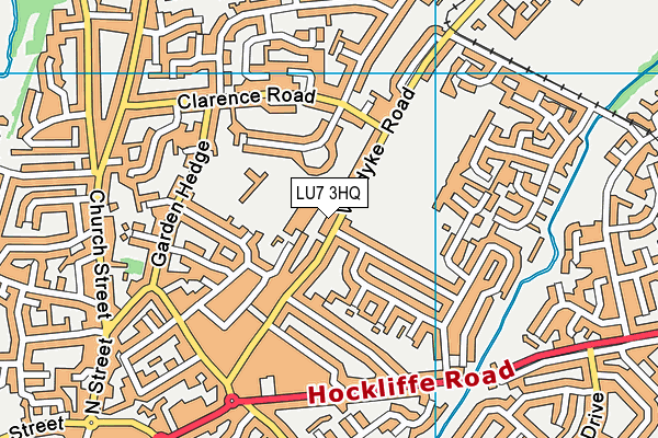 Vandyke Road Playing Field (Closed) map (LU7 3HQ) - OS VectorMap District (Ordnance Survey)
