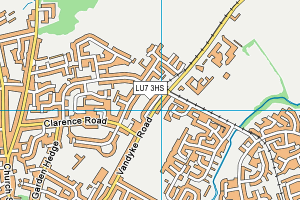 LU7 3HS map - OS VectorMap District (Ordnance Survey)