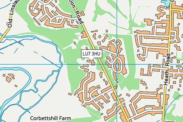 LU7 3HU map - OS VectorMap District (Ordnance Survey)