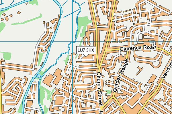 LU7 3HX map - OS VectorMap District (Ordnance Survey)