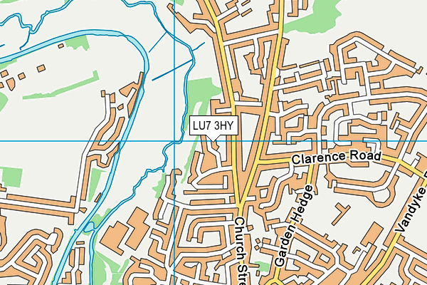 LU7 3HY map - OS VectorMap District (Ordnance Survey)