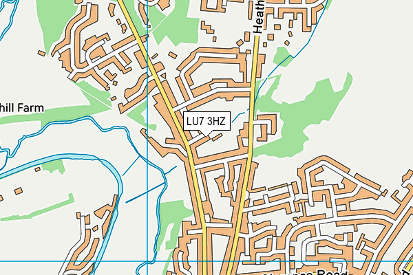 LU7 3HZ map - OS VectorMap District (Ordnance Survey)