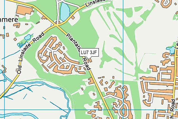Leighton Buzzard Golf Club map (LU7 3JF) - OS VectorMap District (Ordnance Survey)