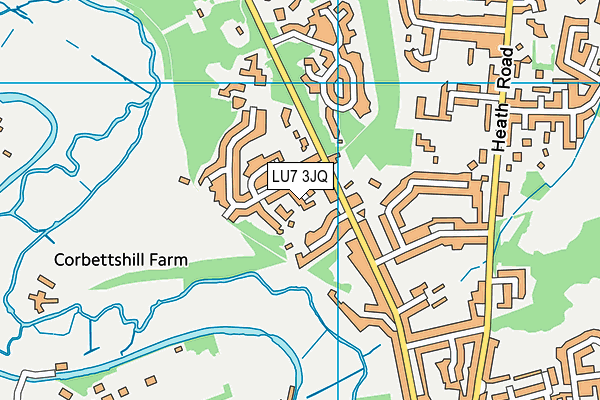 LU7 3JQ map - OS VectorMap District (Ordnance Survey)