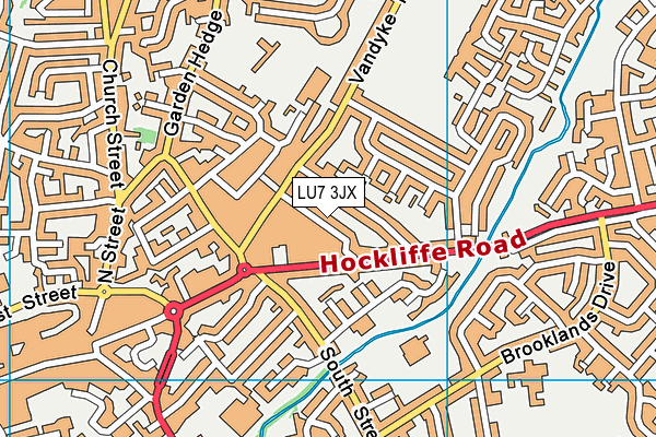 LU7 3JX map - OS VectorMap District (Ordnance Survey)