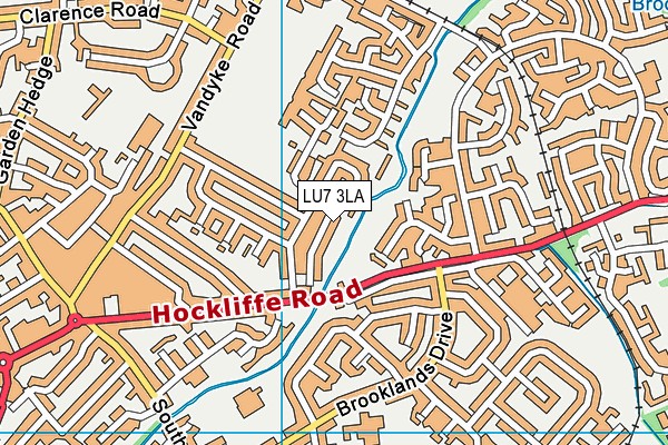 LU7 3LA map - OS VectorMap District (Ordnance Survey)