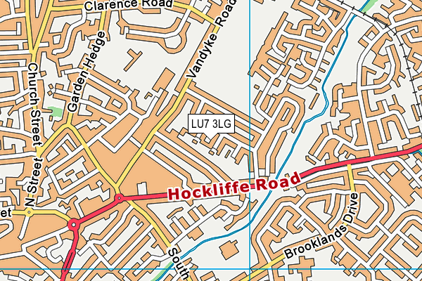 LU7 3LG map - OS VectorMap District (Ordnance Survey)