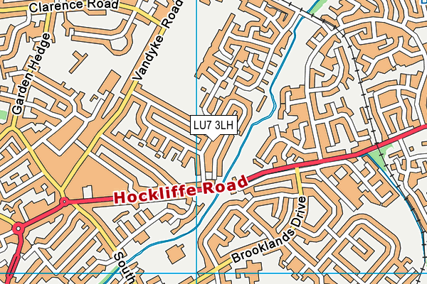 LU7 3LH map - OS VectorMap District (Ordnance Survey)