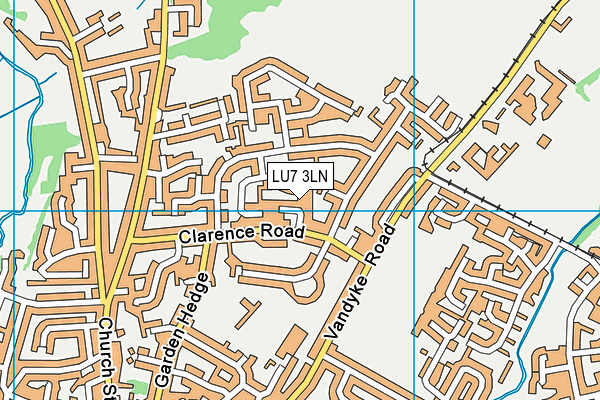 LU7 3LN map - OS VectorMap District (Ordnance Survey)