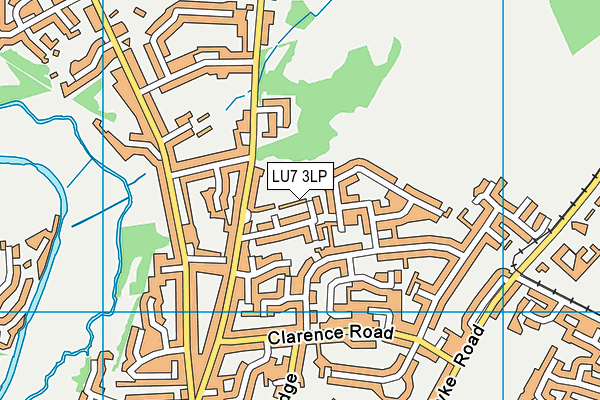 LU7 3LP map - OS VectorMap District (Ordnance Survey)