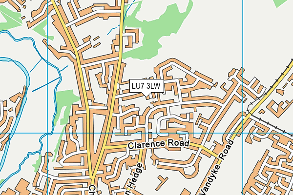 LU7 3LW map - OS VectorMap District (Ordnance Survey)