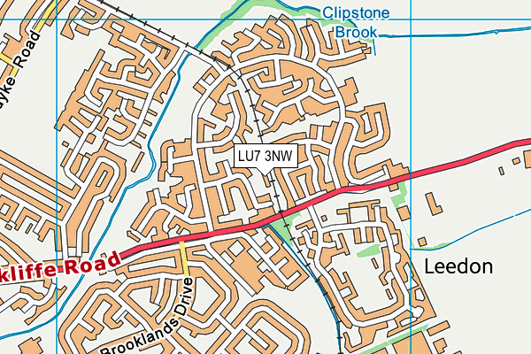 LU7 3NW map - OS VectorMap District (Ordnance Survey)