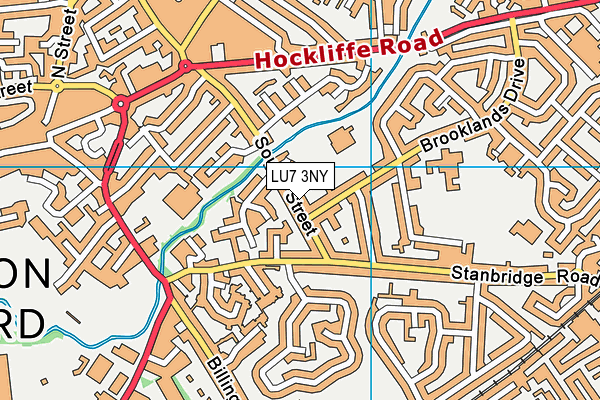 LU7 3NY map - OS VectorMap District (Ordnance Survey)