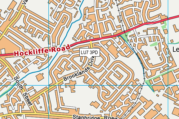 LU7 3PD map - OS VectorMap District (Ordnance Survey)