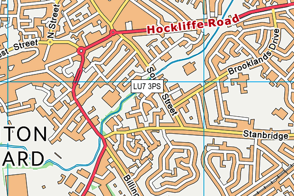 LU7 3PS map - OS VectorMap District (Ordnance Survey)